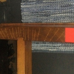 オーク ナラ材 150cm 幅85cm  無垢　一枚板　テーブル　座卓　