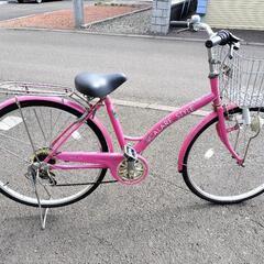 自転車　ピンク　26インチ