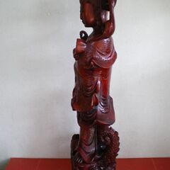 ★　仏像　彫刻　中国　仏教　神社仏閣　骨董　高さ91㎝　床の間　玄関　オブジェ　置物