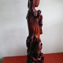 ★　仏像　彫刻　中国　仏教　神社仏閣　骨董　高さ91㎝　床の間　玄関　オブジェ　置物