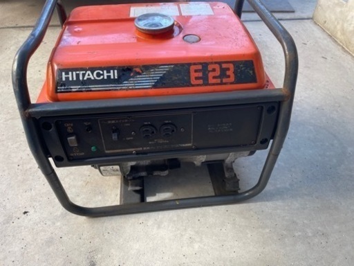 日立製　発電機　2.3kvA 中古品　始動、発電確認済み