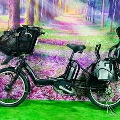 ➃ 5124子供乗せ電動アシスト自転車ブリヂストン3人乗り対応20インチ