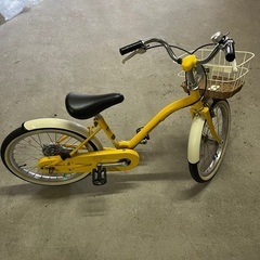 子供自転車　18インチ　黄色