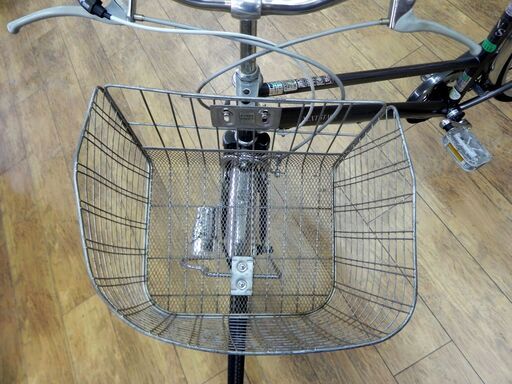 シティサイクル 27インチ 6段変速 鍵×1 カゴ付き チャリ ママチャリ