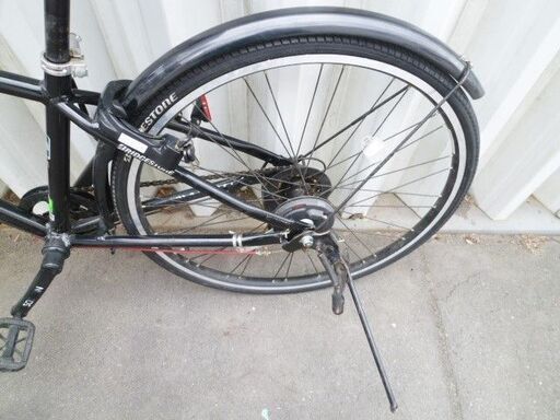 自転車 26インチ 7段変速 BRIDGESTONE SCHLEIN ブラック シティ