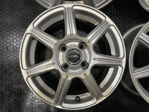 BS BRIDGESTONE TOPRUN R7 トップラン 社外ホイール 14インチ 4本 5.5J4HPCD100+39 ヴィッツ パッソ等　(VHC350)クレジットカード QRコード決済可能