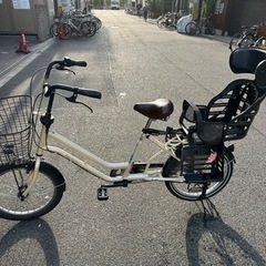 【ネット決済・配送可】ベイビー席付き自転車