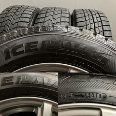 【GOODYEAR ICENAVI6 195/65R15】スタッドレス【MiLLOUS 15インチ 6J5HPCD114.3+43】18年製 バリ溝 セレナ等　(MTC312)クレジットカード QRコード決済可能 GOODYEAR ICENAVI6 195/65R15】スタッドレス【MiLLOUS 15インチ