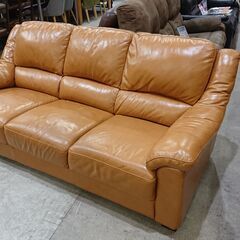 総革張り｜本革｜3人掛ソファ