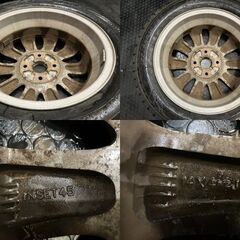 TOYO GARIT GIZ 155/65R14】スタッドレス【日産 モコ 純正ホイール 14 