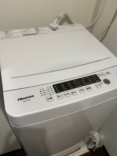 2021年製　1年使用美品　Hisense HW-K55E 5.5kg・一年半使用・美品