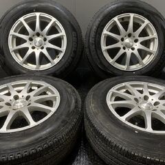 【YK GEOLANDAR SUV 215/70R16】夏タイヤ【AQUA 16インチ 7J5HPCD114.3+38】バリ溝 デリカD:5 アウトランダー等　(VTF760) クレジットカード QRコード決済可能