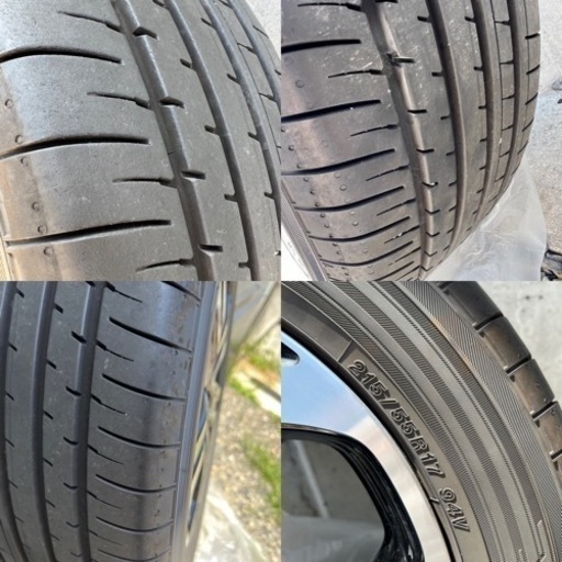 キキガルシア様【新車外し】ヴェゼルHV RU4 純正17インチアルミ 215/55R17