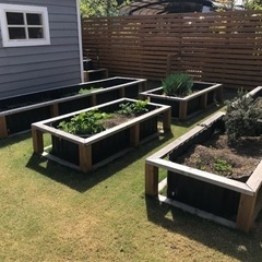 レイズドベッド　畑　お好きなサイズでお庭に作ります　庭