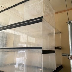 中古水槽　メダカの飼育などに　幅90㎝ガラス水槽6本　幅90㎝アクリル水槽5本　60㎝ガラス水槽　スポンジフィルター等　まとめ購入して頂ける方募集