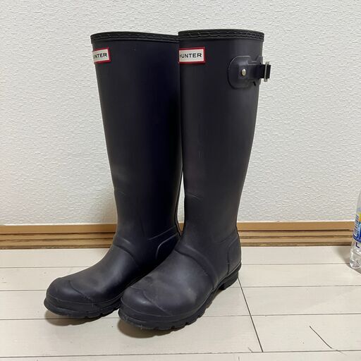 HUNTER オリジナル トール レインブーツ ラバーオーベルジンUK4