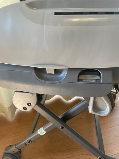 【Combi】ベビーステーション　ヒッコリーグレー　ハイローチェア 品質検査済 Combi】ベビーステーションヒッコリーグレーハイ