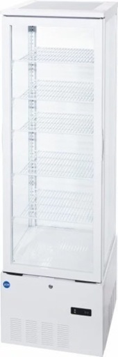 JCM 4面ガラス冷蔵ショーケース（片面扉） 258L JCMS-268 業務用冷蔵庫 タテ型 冷蔵庫 保冷庫 ショーケース LED