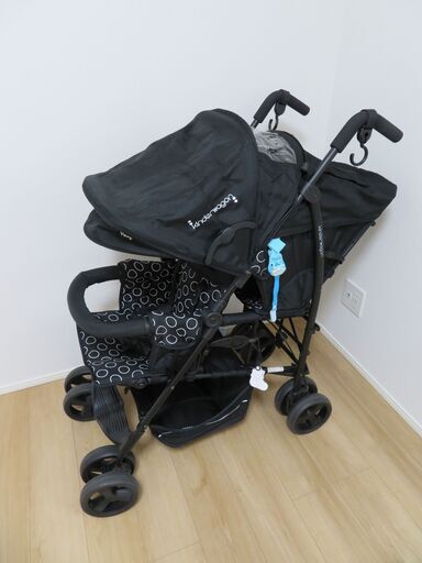 縦型二人乗りベビーカー（kinderwagon DUOシティHOP）　美品中古品