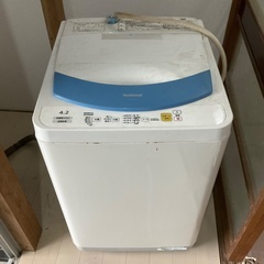 ナショナル　全自動洗濯機　4.2KG 使用可能　取りに来ていただ...