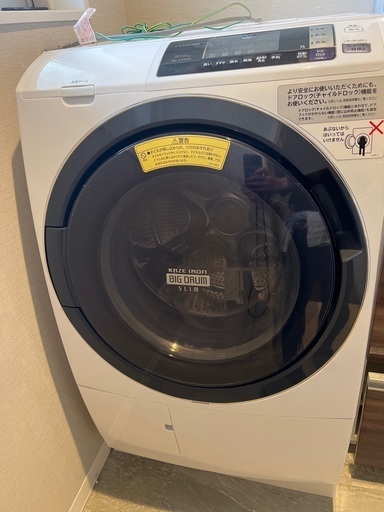 値下！HITACHIドラム式洗濯機乾燥機 2017年 日本製 - 生活家電