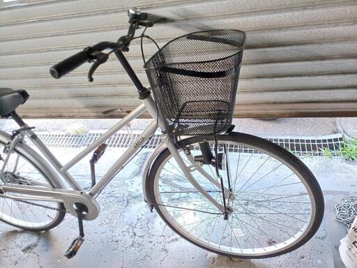 自転車中古 ABELIA ライトLED 鍵新品 タイヤ26インチ カラーシルバー