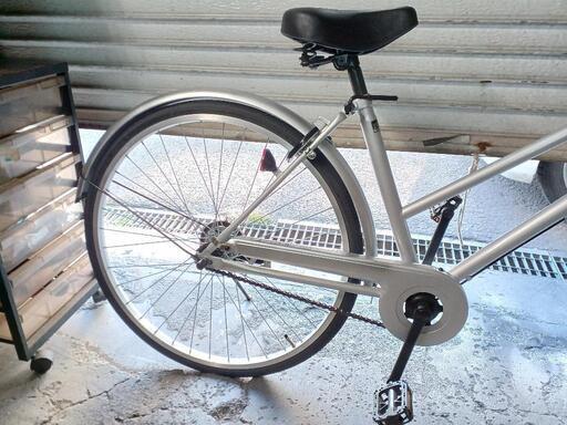 自転車中古 ABELIA ライトLED 鍵新品 タイヤ26インチ カラーシルバー