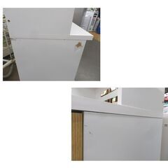 レンジボード 高さ180㎝ 幅90㎝ 奥行42㎝ 木目調 キッチンボード 食器