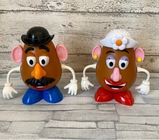 TDL 東京ディズニーランド 土産 TOYSTORY トイ・ストーリー ミスターポテトヘッド ミセスポテトヘッド フィギュア 2体セット 小物入れ