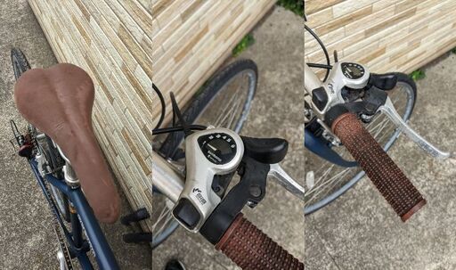 中古自転車 6段変速　700×28C（フレームサイズ不明）  軽整備済み 安い 防犯登録 町田市 麻生区 神奈川 103ky 中古自転車 6段変速 700×28C （ライト無し） 軽整備済み 安い 防犯登録