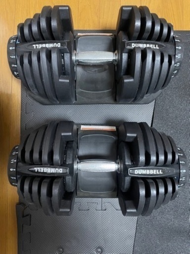 可変式ダンベル、トレーニングベンチ