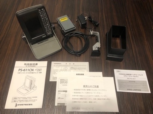 美品　ホンデックス製　PS611CN 魚探　オプション付き