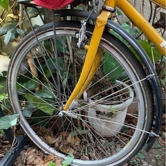 プジョー クロスバイク 26インチ 前輪パンク