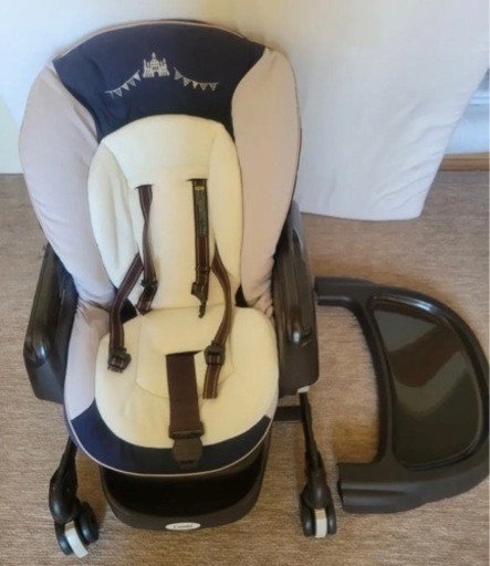 [美品]ハイローチェア　ベビー　手動スウィング