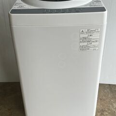 2018年製　東芝 全自動洗濯機 5kg グランホワイト AW-...