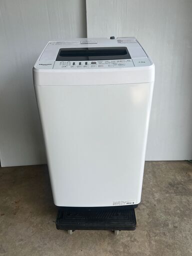 2020年　④Hisense/ハイセンス 全自動洗濯機 4.5kg　お近くなら無料配達いたします。　HW-E4502 ステンレス槽