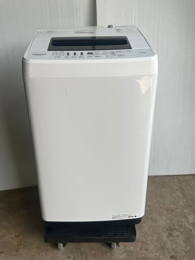 2019年製　⑤Hisense/ハイセンス 全自動洗濯機 4.5kg　お近くなら無料配達いたします。　HW-E4502 ステンレス槽