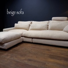 ☑️ヤフオ売約済　東京インテリア25万フェザー至福の座り心地コーナーソファー左右切替　内外部クリーニング済