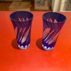 江戸切子　グラス2個セット