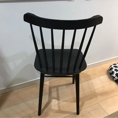 チェコ　TON社　ブラックチェア4脚