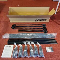 未使用☆エブリィ DA17V DA17W 標準ルーフ 用 タフレック ルーフキャリア PL437A 黒塗装スチール 6本脚