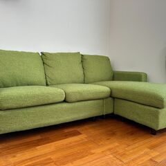 ニトリ　３人掛けソファ　オットマン付き　