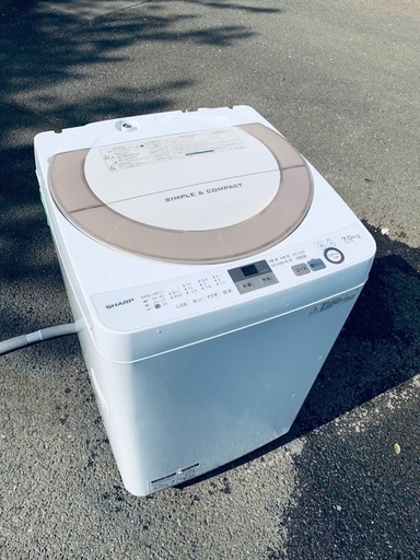 ♦️EJ2011番SHARP全自動電気洗濯機 【2017年製】