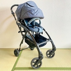 中古】ベビーカー AttO type-L(GL) [ブルイッシュグレー]
