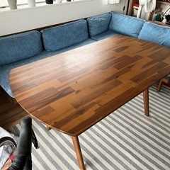 値下げ中　unico SWELLA テーブルとソファーのセット