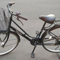 26インチ ? 中古 自転車 12800円 ?6段切替? 鍵新品！ ?オート