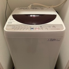 SHARP 洗濯機 6.0kg 2010年製