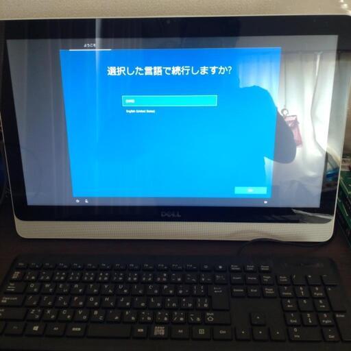 Dellタッチパネル式の一体型パソコンです。