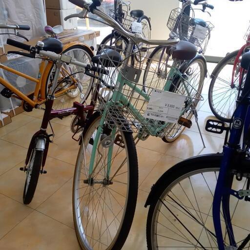 ★ジモティ割あり★  自転車 ２7インチ 緑 クリーニング済み OJ546