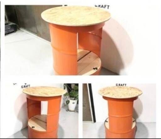 ドラム缶で製作するテーブル